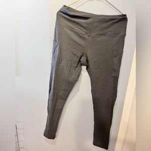 Grey yoga pants, sz L